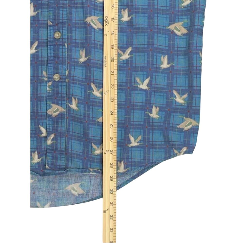 Wrangler Rugged Wear Mens Button Up Shirt Size Large Duck Hunting Drake Outdoors - Picture 6 of 6